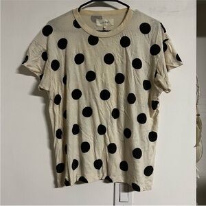 The GREAT. Polka dot short sleeve tee tshirt